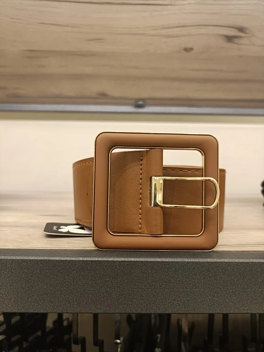 Classic leather belt for women – Havan color