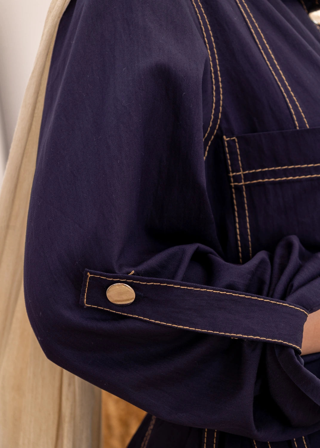 Tencel Belted Utility Dress