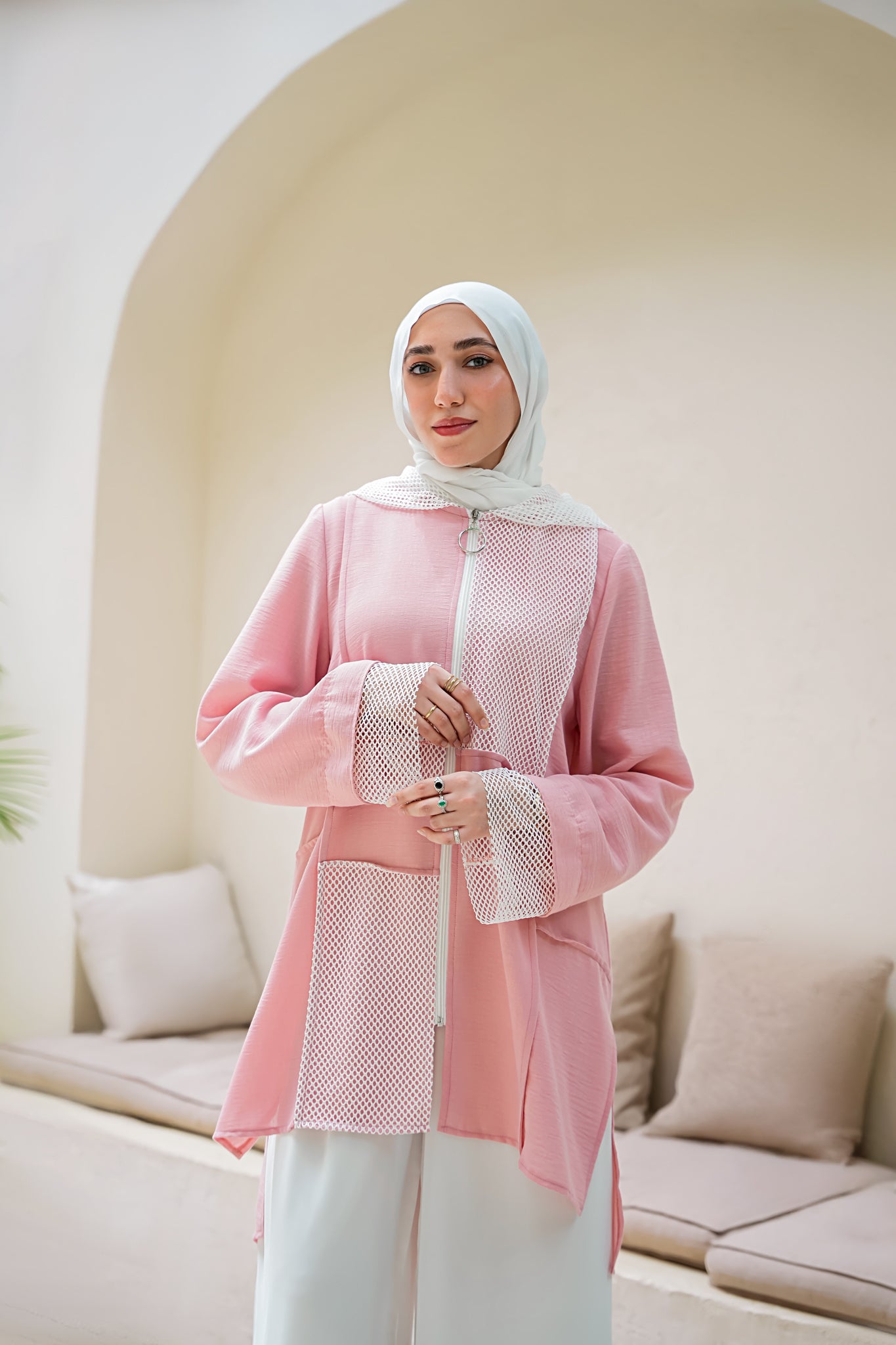 Guipure Mesh Jacket