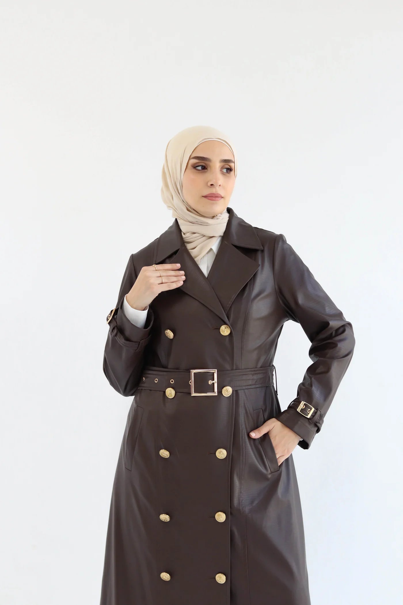 Crocodile Leather Coat