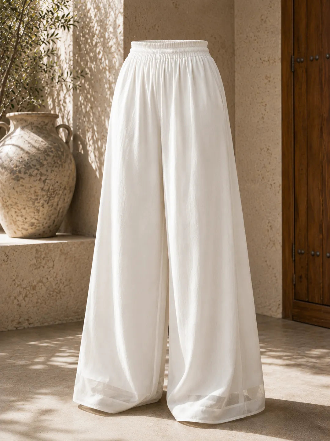 Flowy Chiffon Skirt Pants