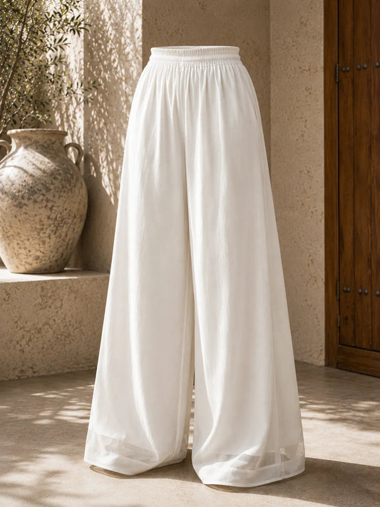 Flowy Chiffon Skirt Pants