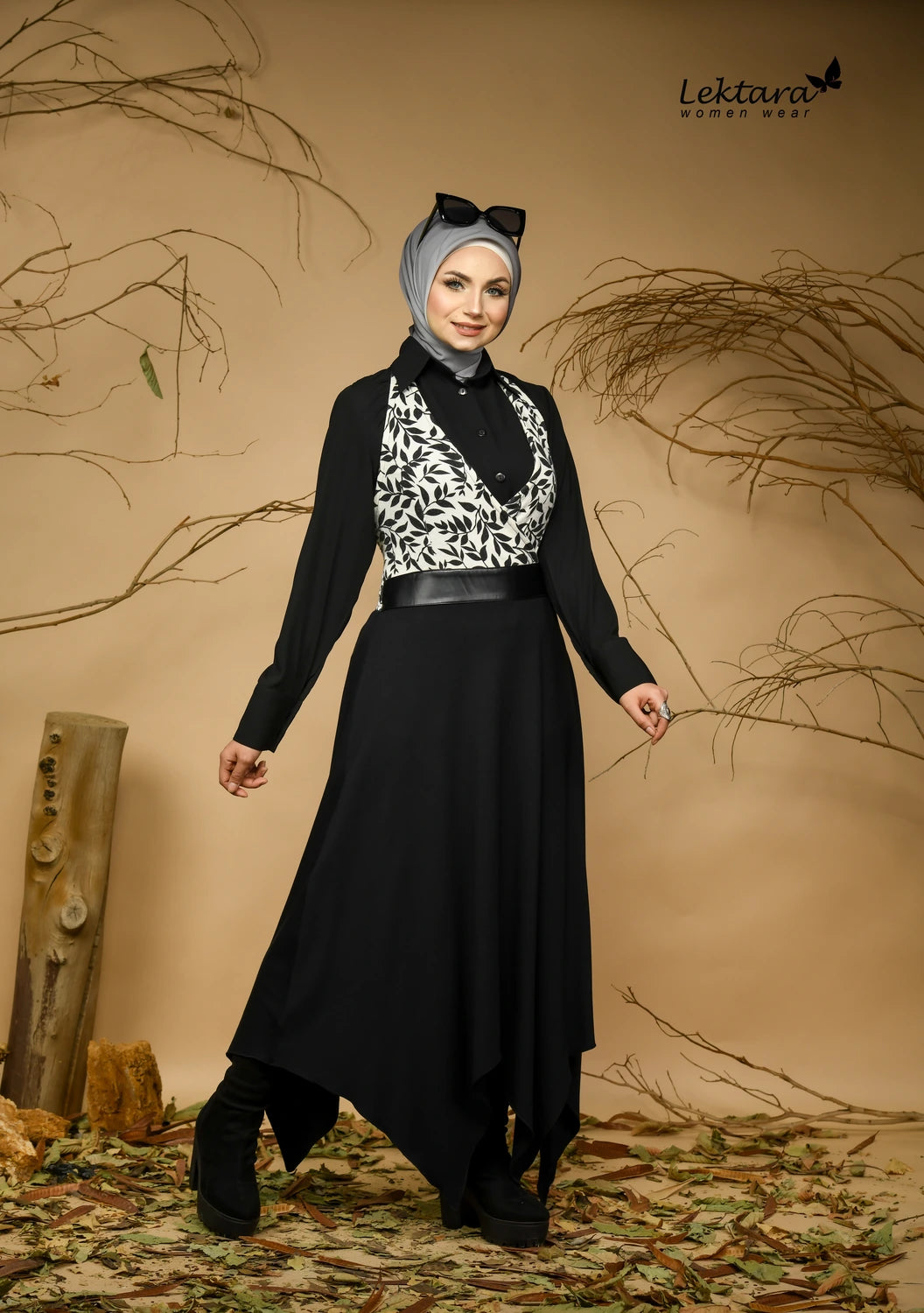 Long Modest Wool Dress