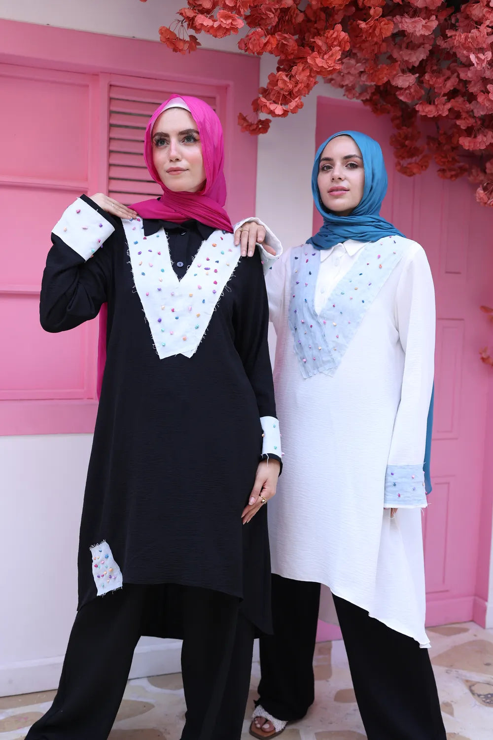 Crinkel Top In Jeans