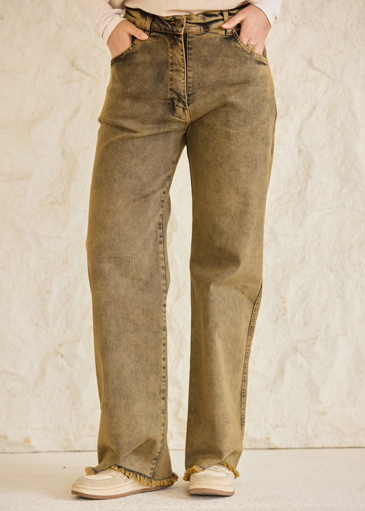 Wide Leg Denim Jeans