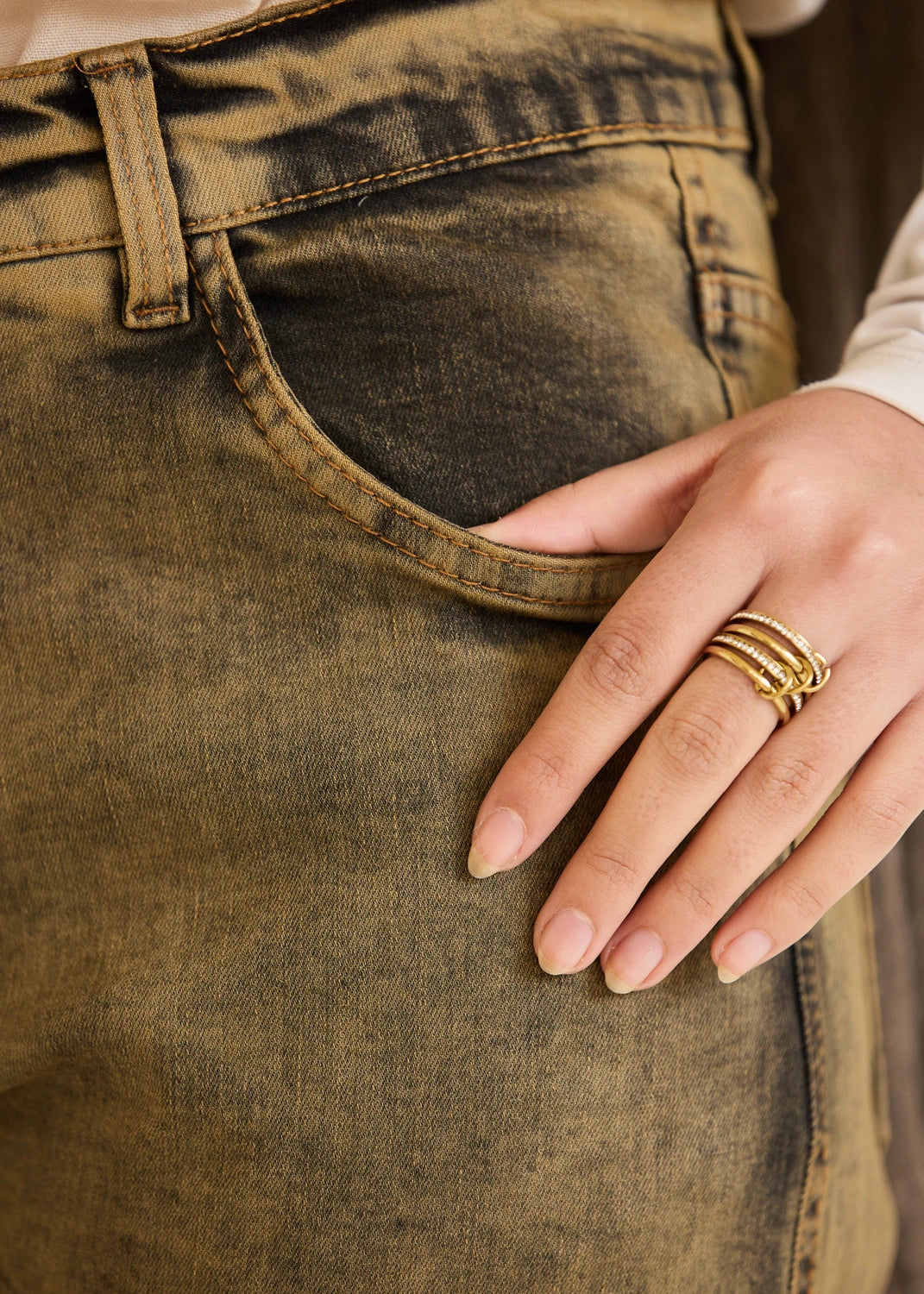 Wide Leg Denim Jeans