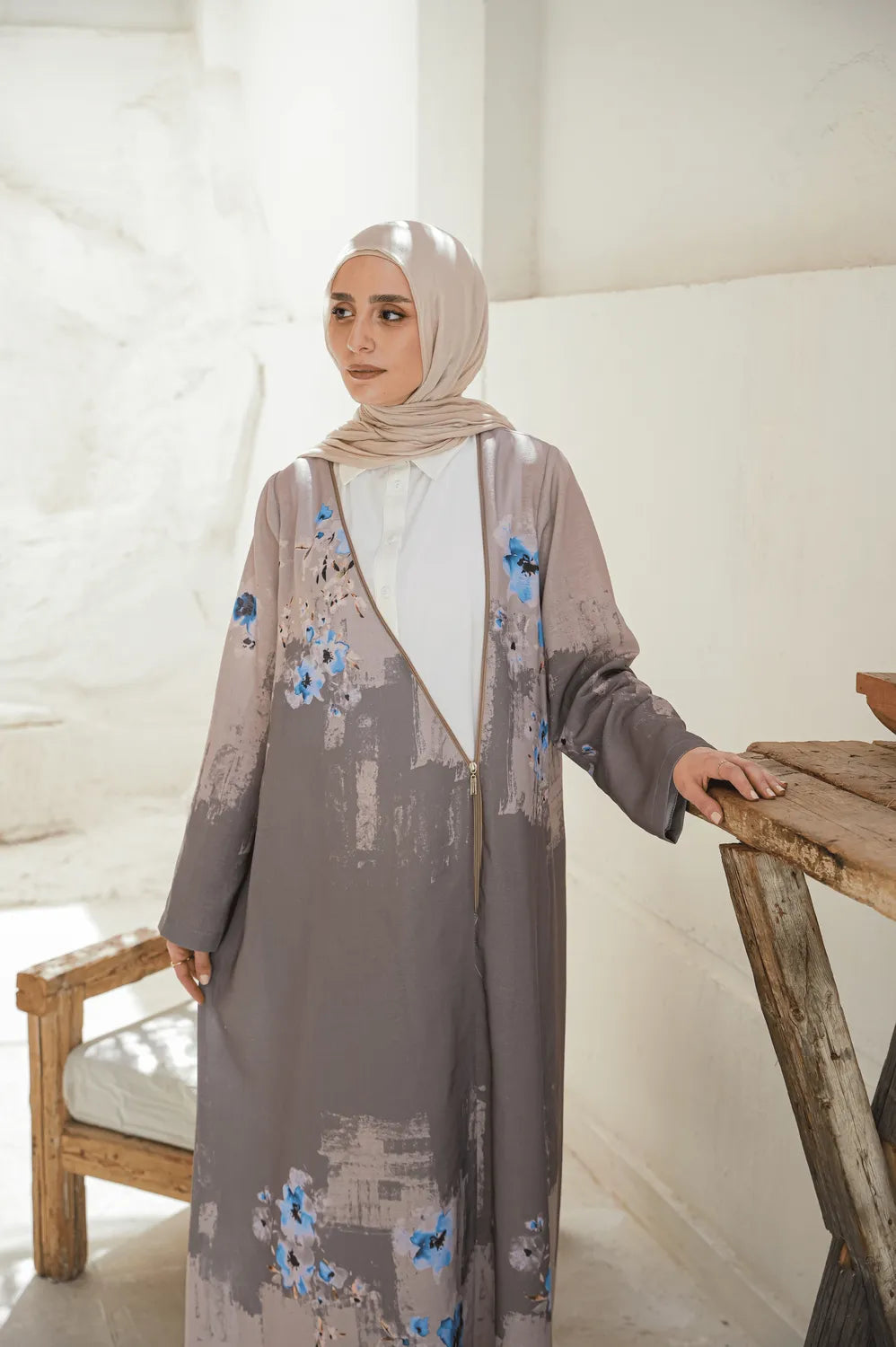 Floral Boarder Dress