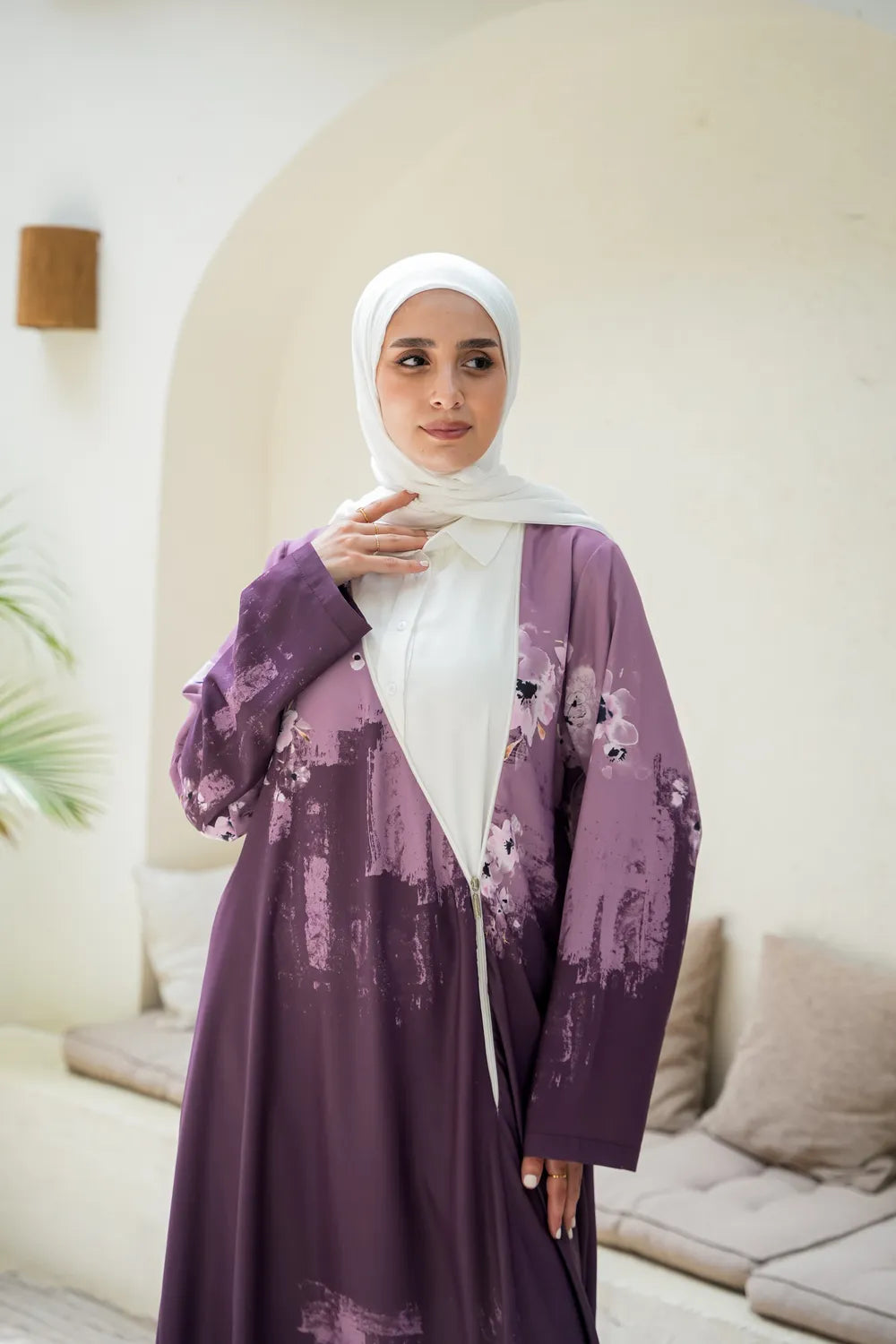 Floral Boarder Dress