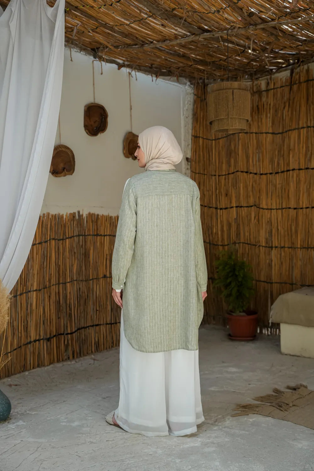 Palm Haven Linen Shirt