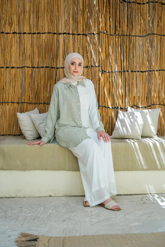 Palm Haven Linen Shirt