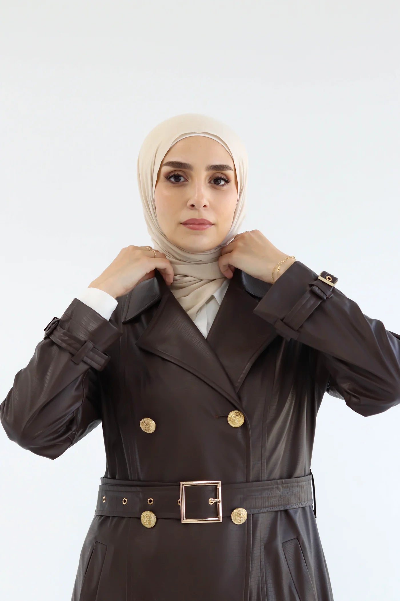 Crocodile Leather Coat