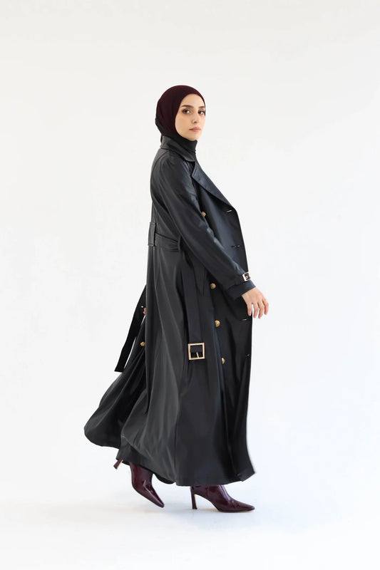 Crocodile Leather Coat