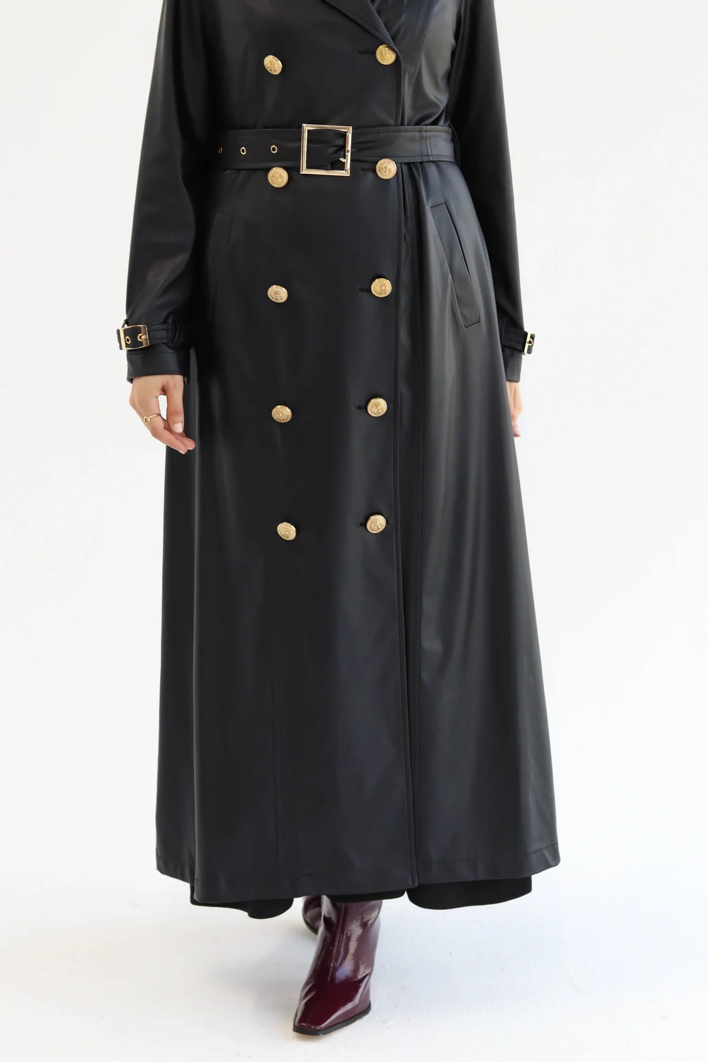 Crocodile Leather Coat