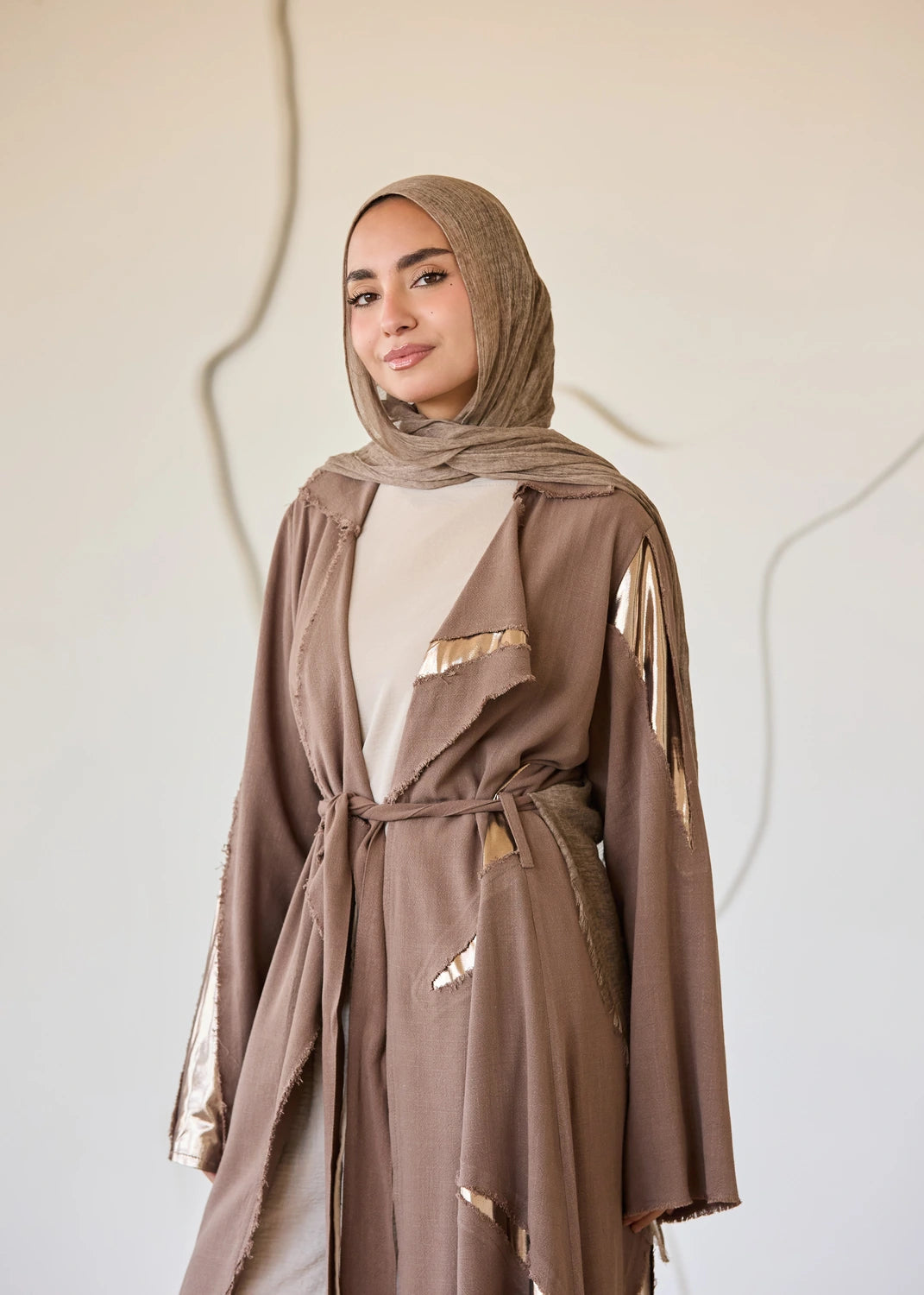 Linen Satin Cardigan