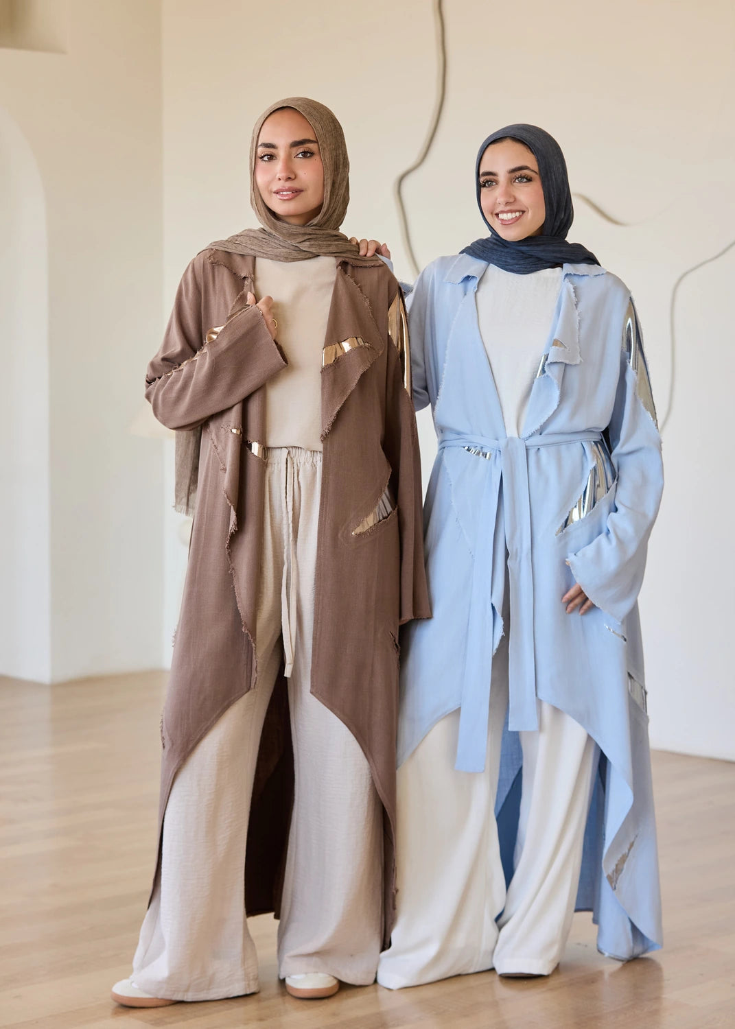 Linen Satin Cardigan