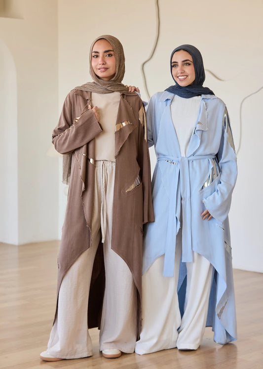 Linen Satin Cardigan