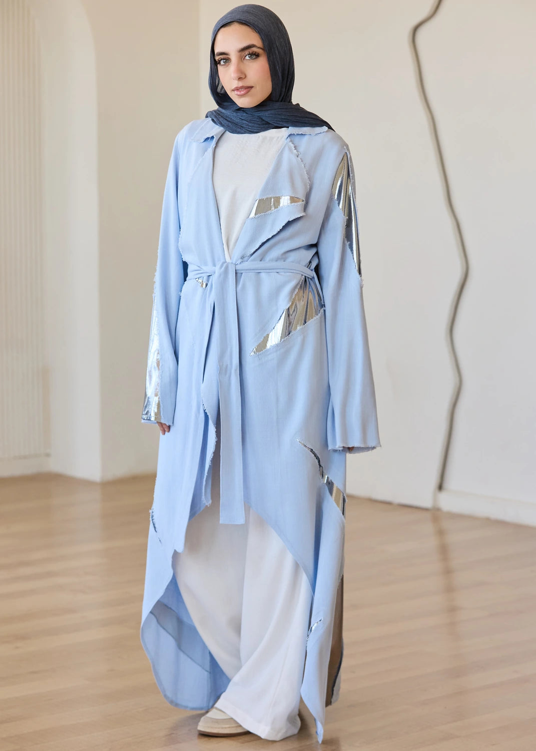 Linen Satin Cardigan