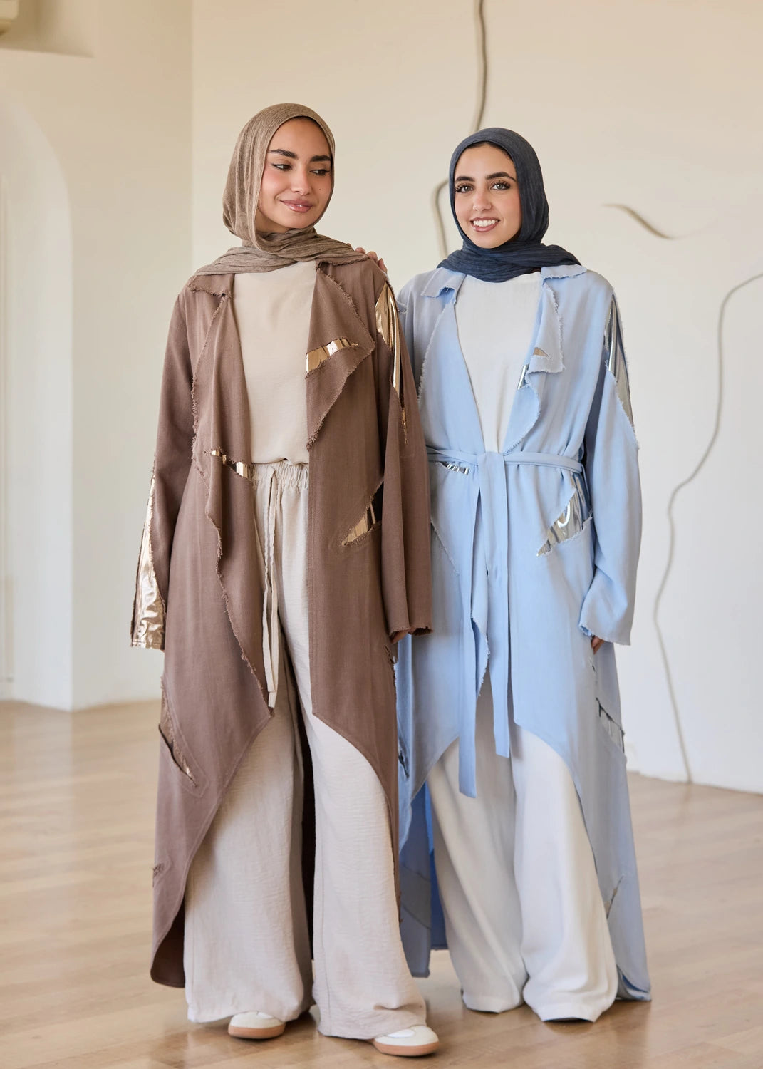 Linen Satin Cardigan