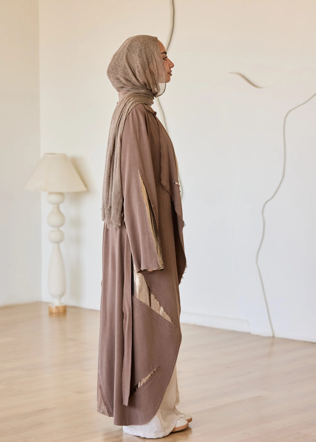 Linen Satin Cardigan