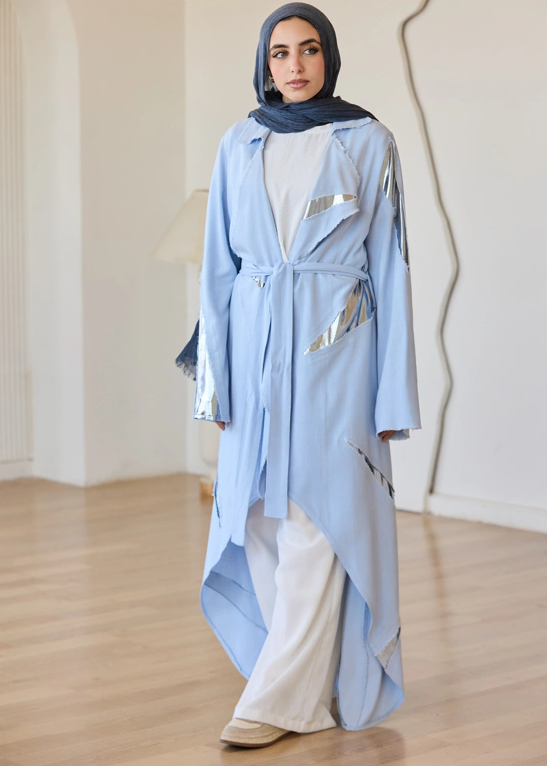 Linen Satin Cardigan