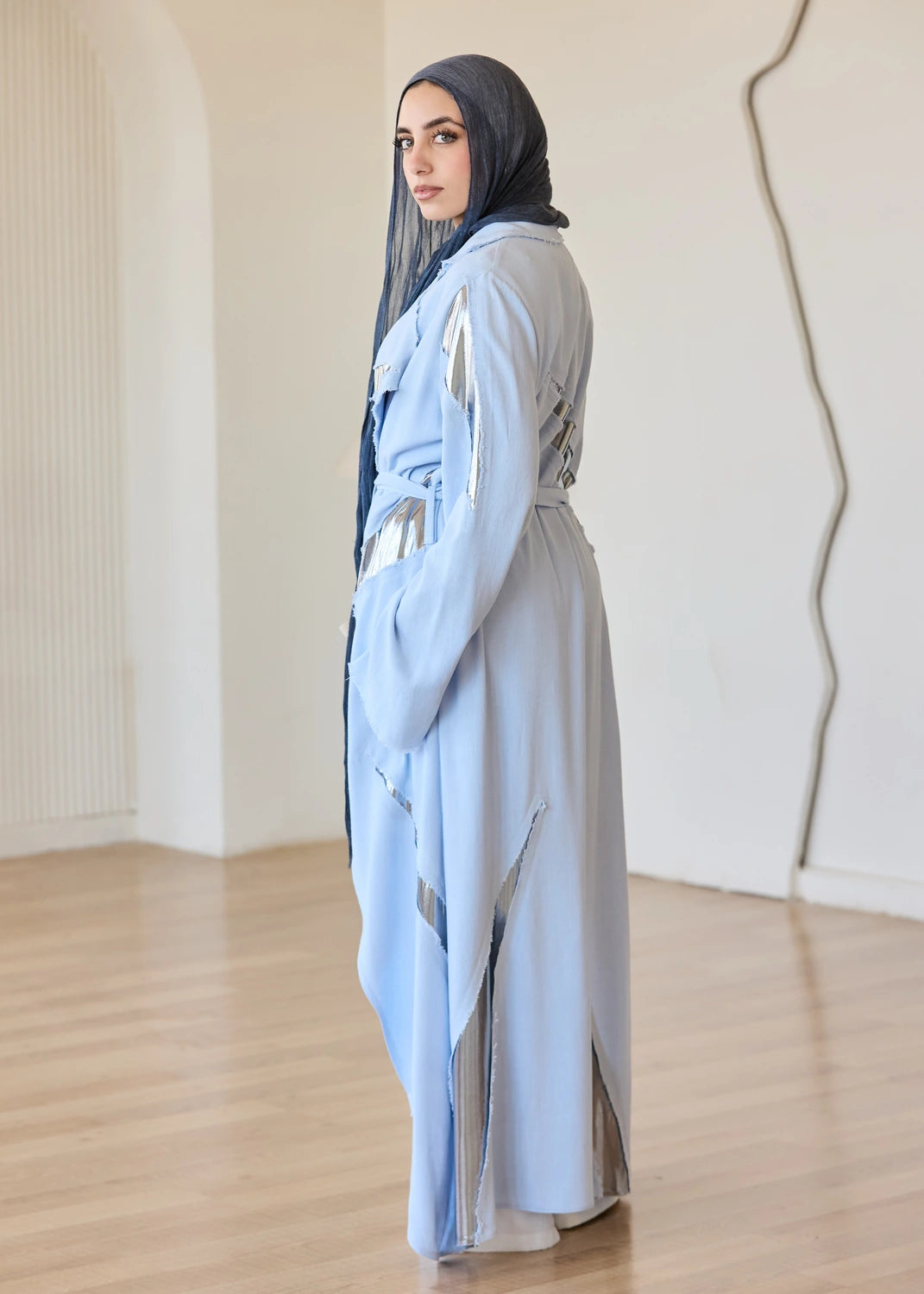 Linen Satin Cardigan