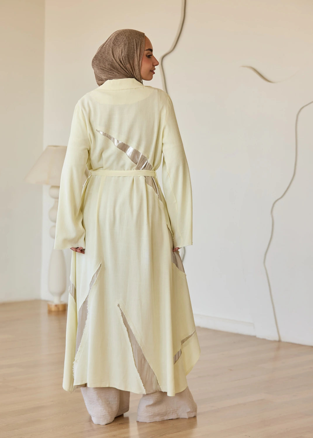 Linen Satin Cardigan