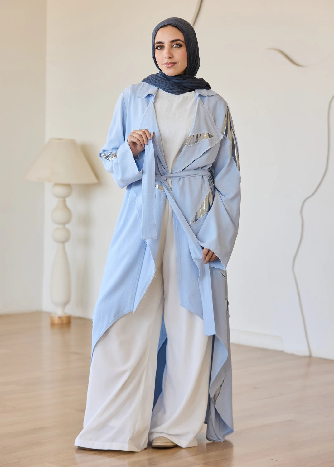 Linen Satin Cardigan