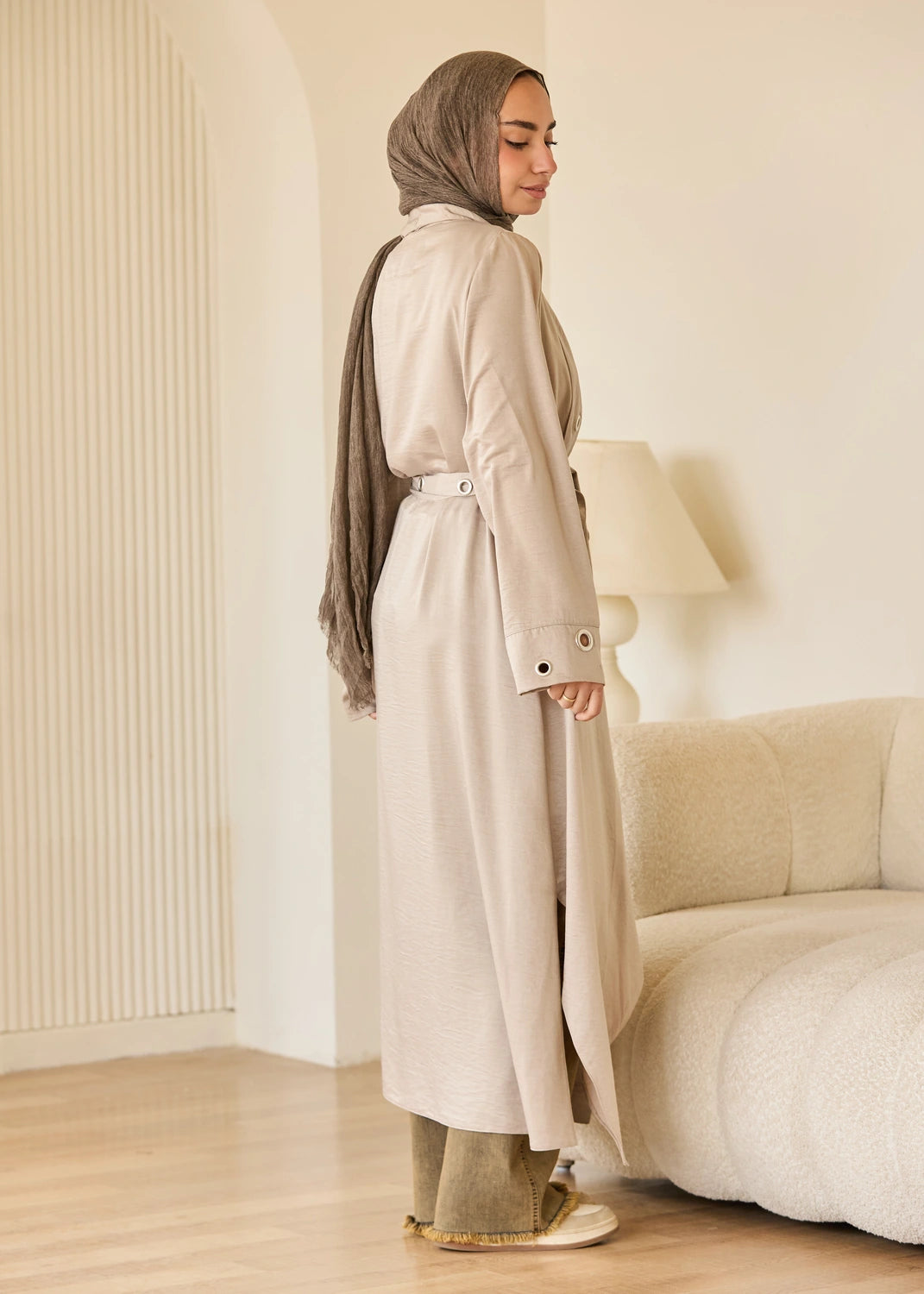 Satin Ring Detail Cardigan