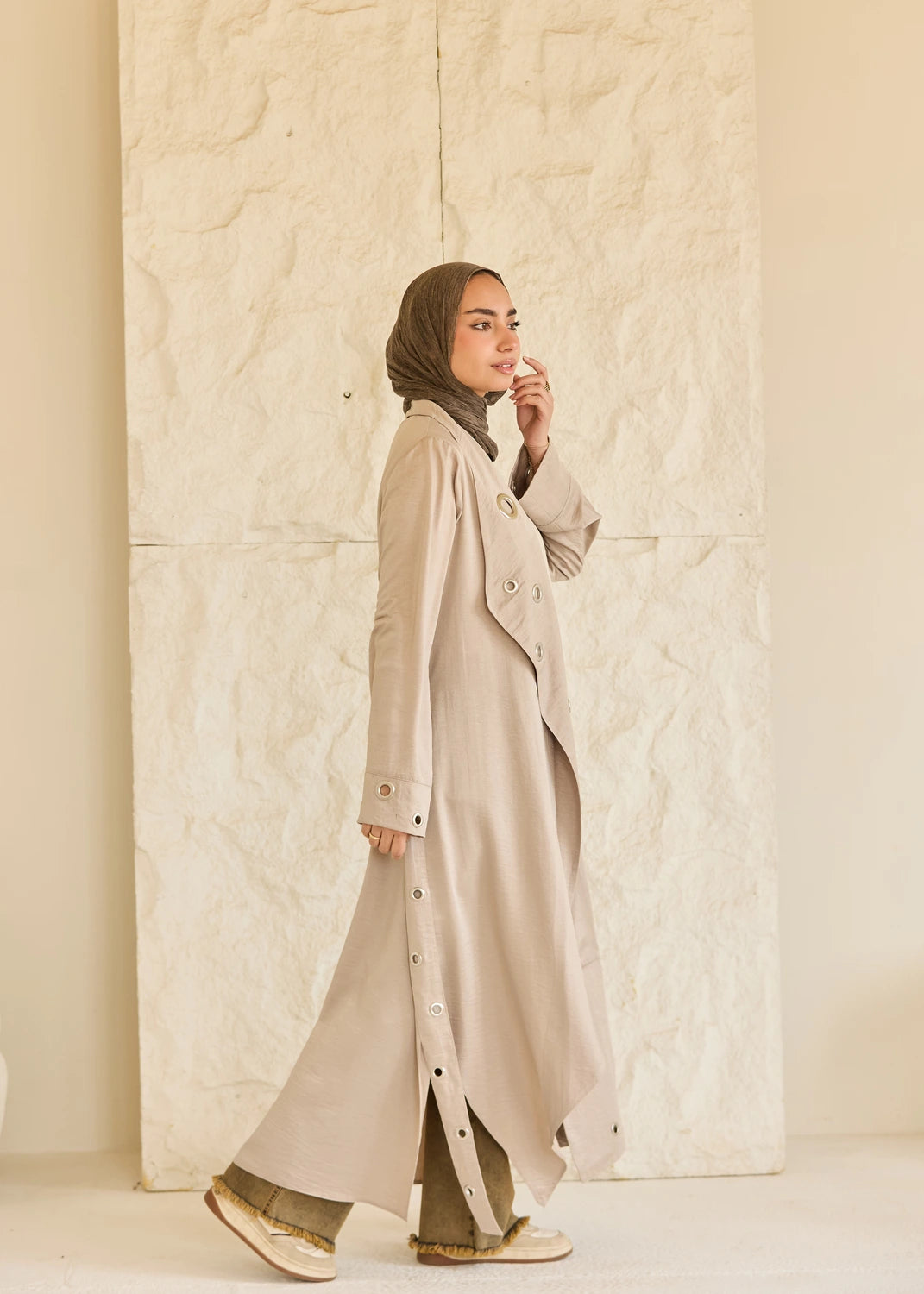 Satin Ring Detail Cardigan