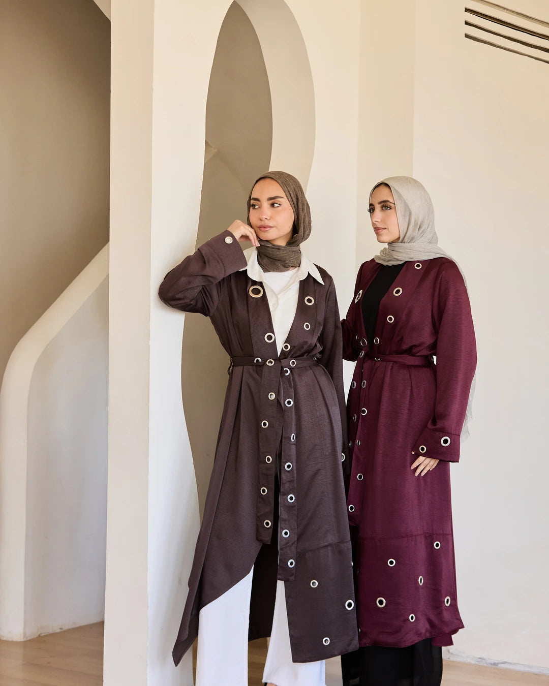 Satin Ring Detail Cardigan