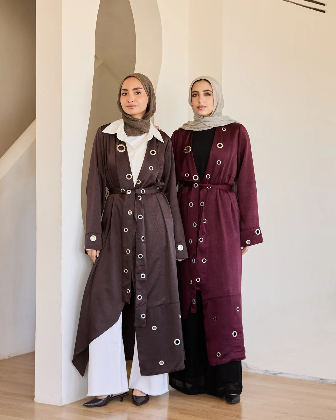 Satin Ring Detail Cardigan