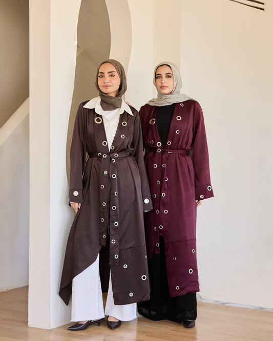 Satin Ring Detail Cardigan