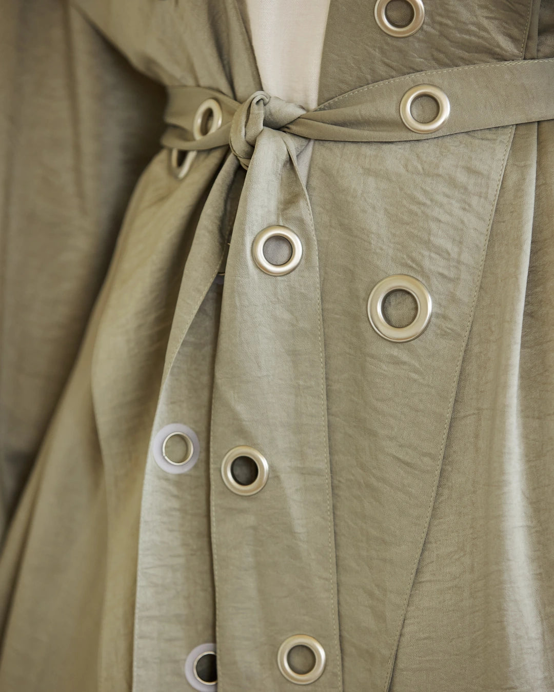 Satin Ring Detail Cardigan