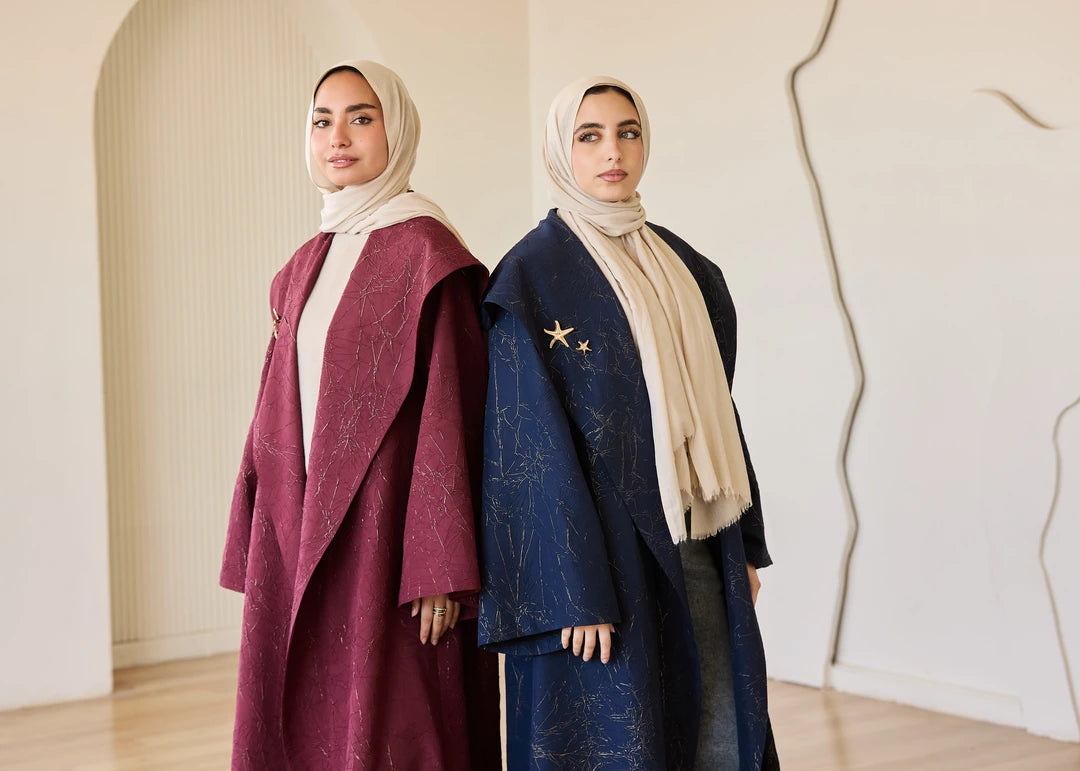 Marble Print Satin Organza Cardigan