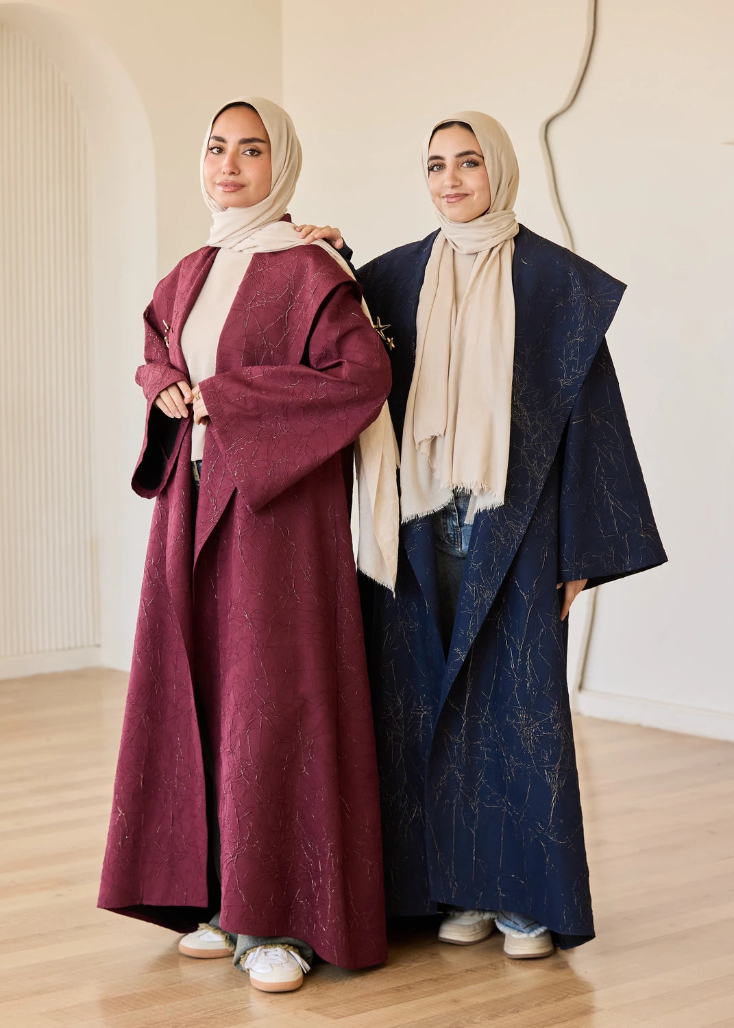 Marble Print Satin Organza Cardigan