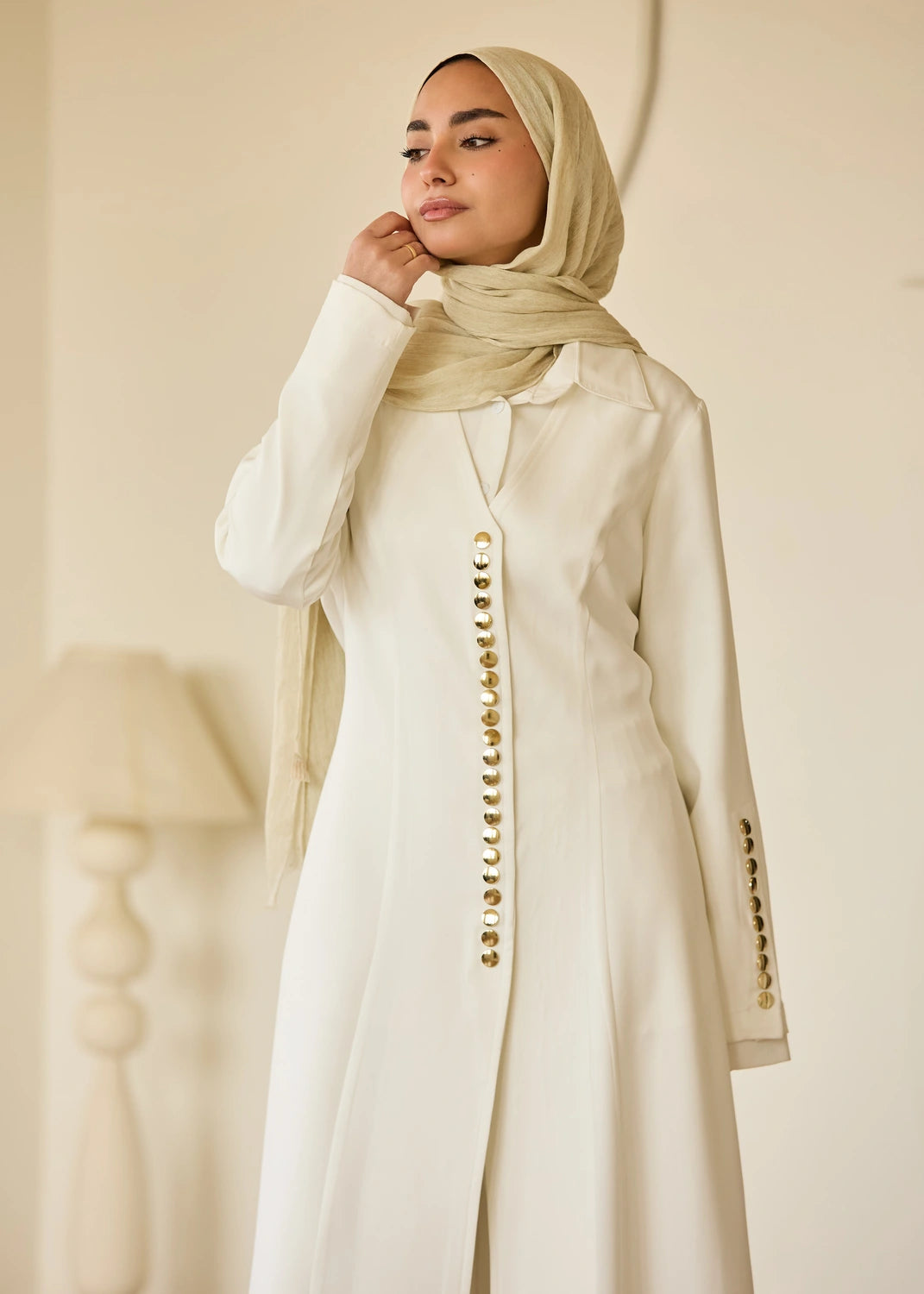 Button Front Coat Dress