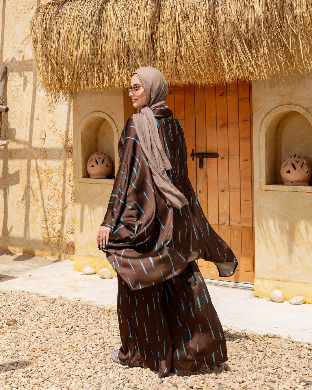 Printed Armani Satin Set