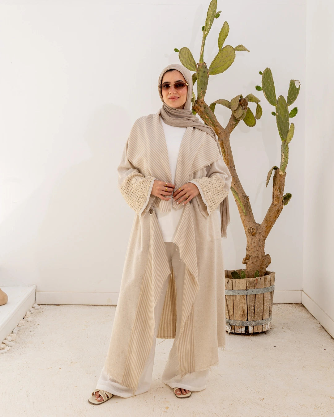Convertible Linen Cardigan