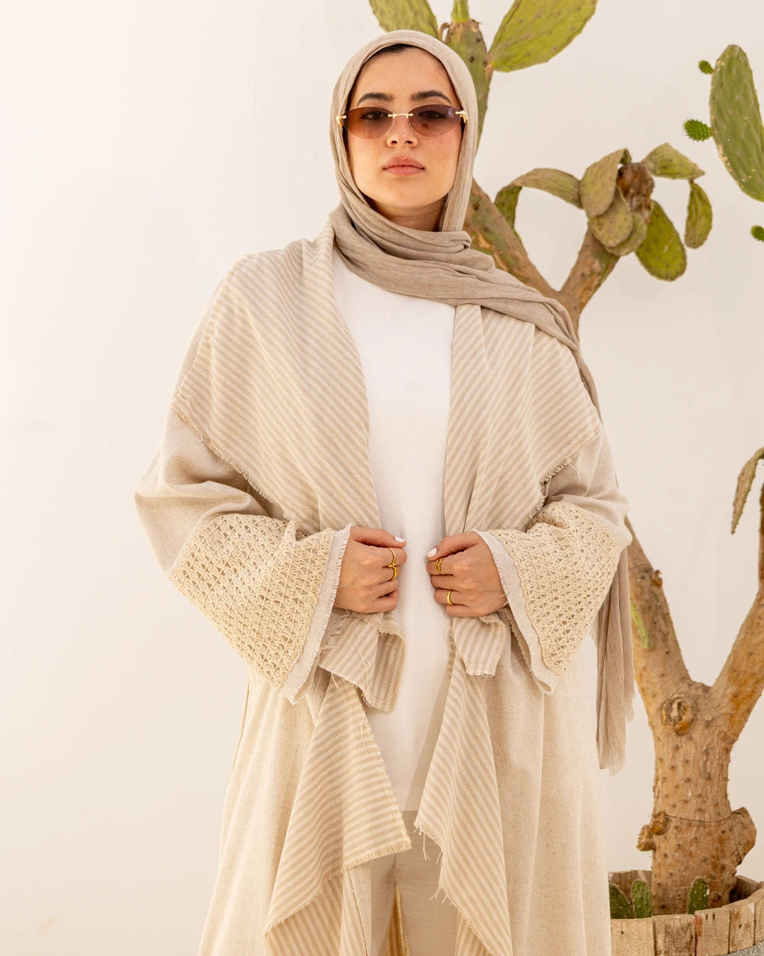 Convertible Linen Cardigan