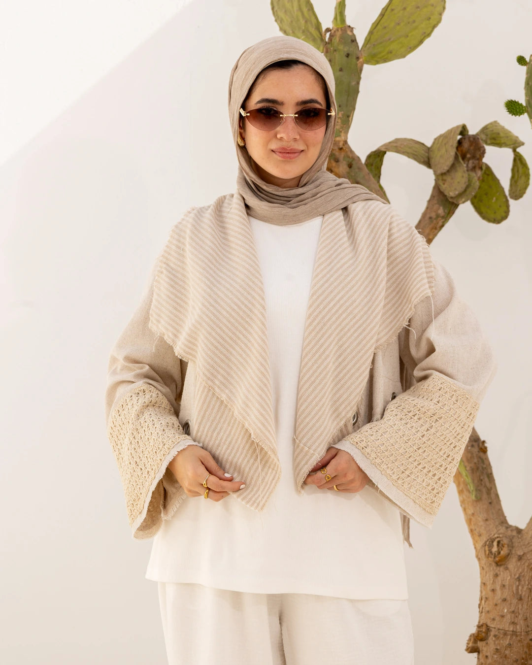 Convertible Linen Cardigan