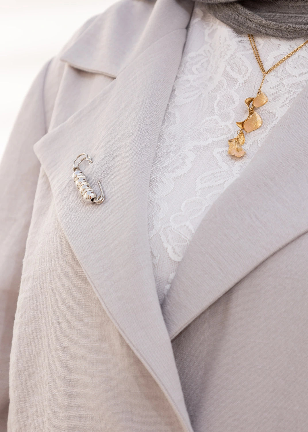 Pins Linen Blazer Jacket