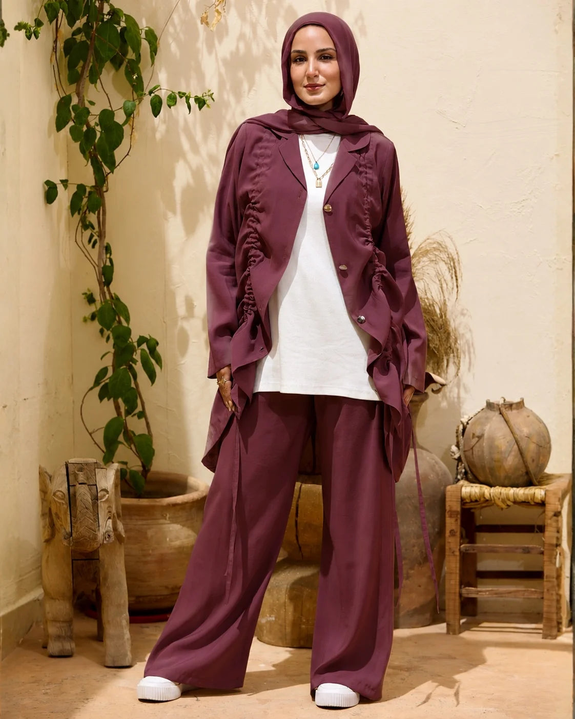 Casual Chic Drawstring Set