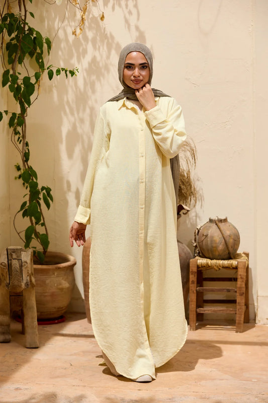 Longline Linen Shirt Tunic