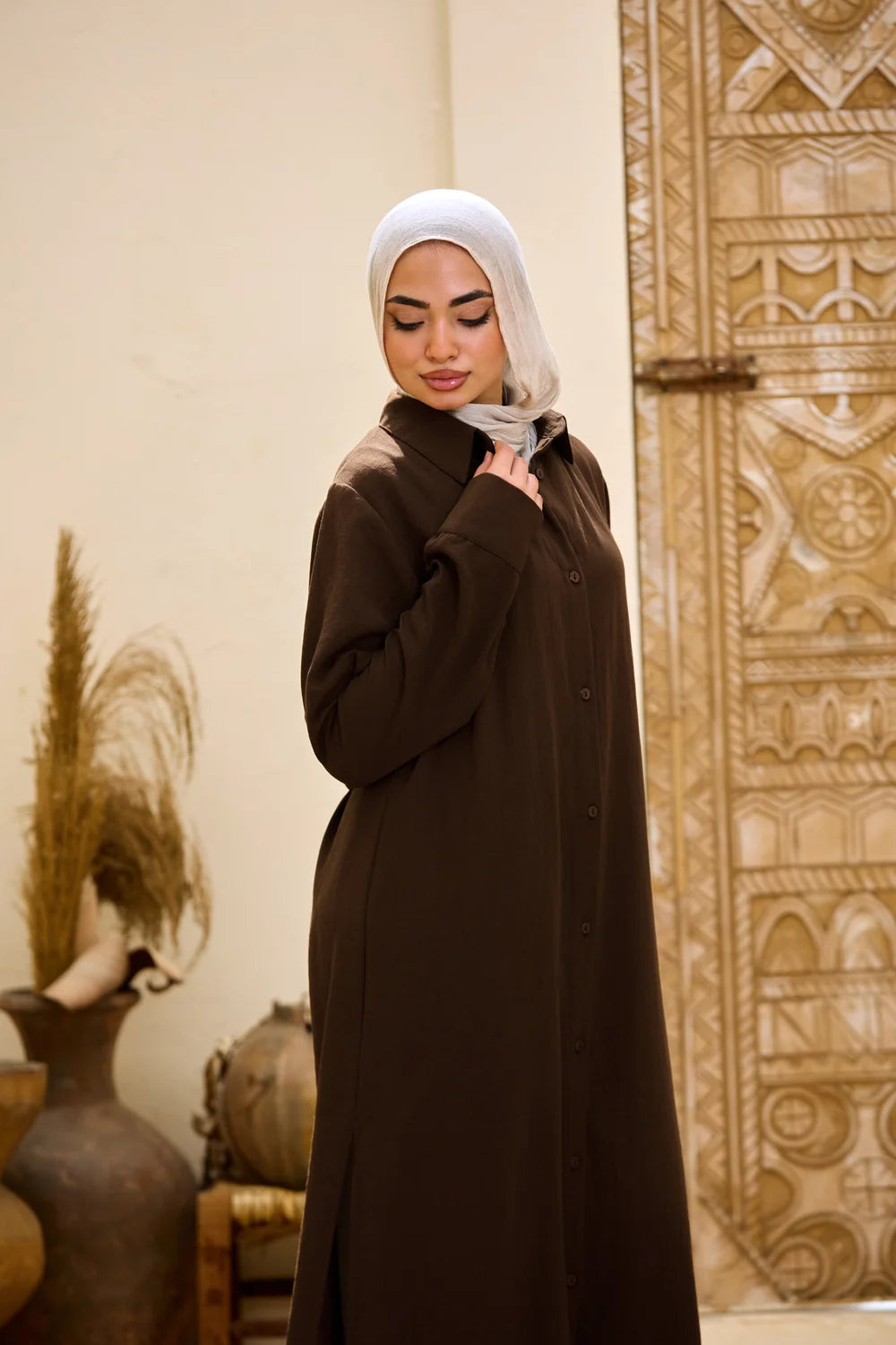 Longline Linen Shirt Tunic