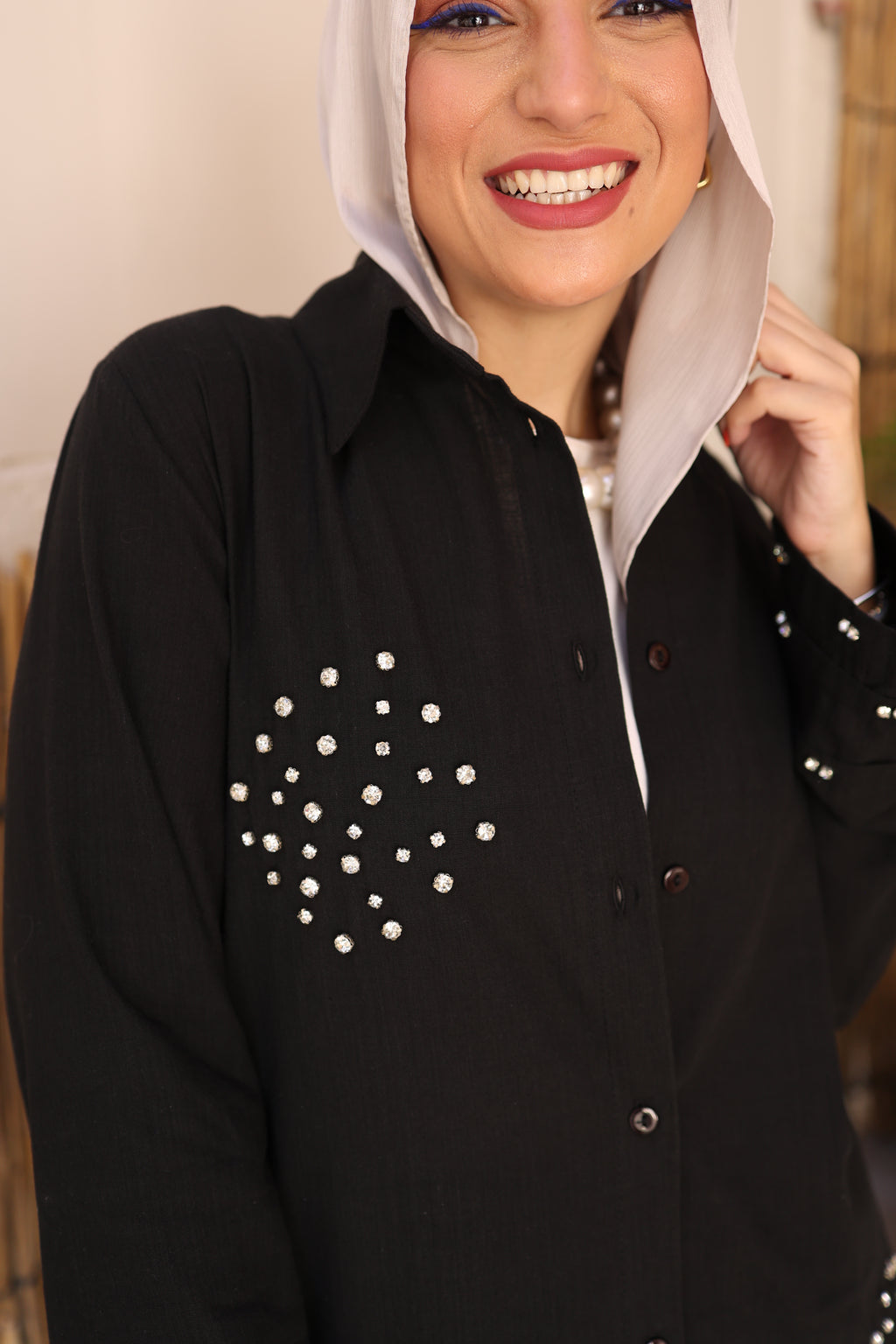 Crystal stone shirt
