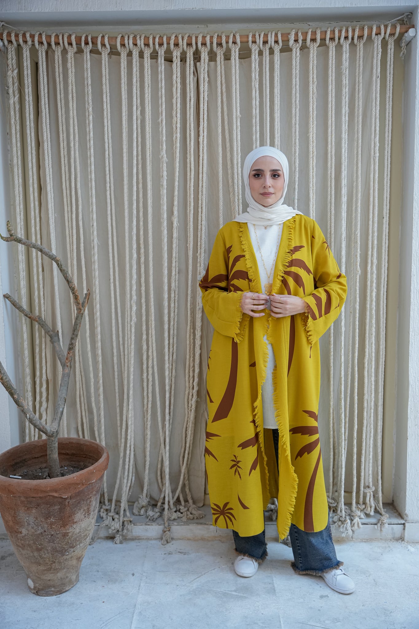 Palm Print Cardigan