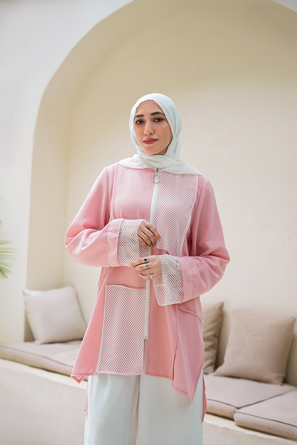 Guipure Mesh Jacket