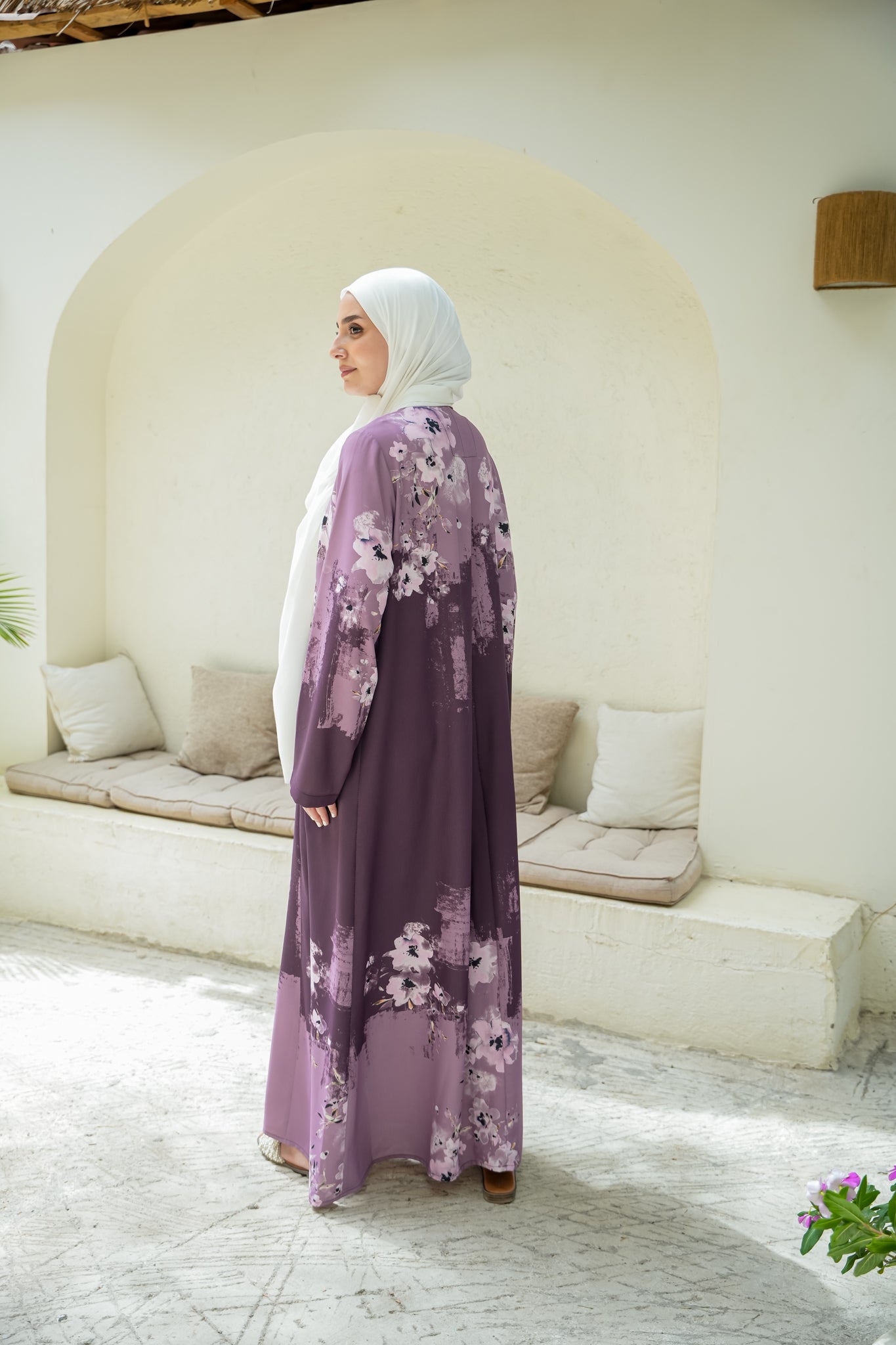 Floral Boarder Dress
